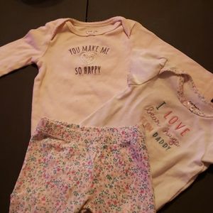 3 piece baby girl outfit